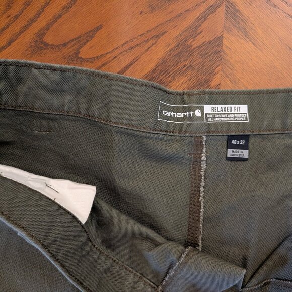 Carhartt NWT Relaxed Fit 40x32 pants olive - Picture 2 of 3